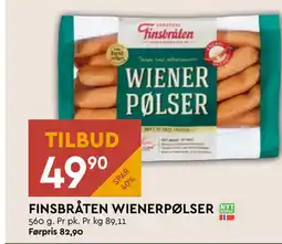 Coop Mega FINSBRÅTEN WIENERPØLSER tilbud