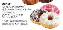 Meny Donut tilbud