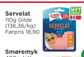 Meny Servelat tilbud
