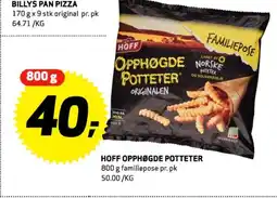 Bunnpris Hoff opphøgde potteter tilbud