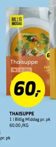 Bunnpris Thaisuppe tilbud