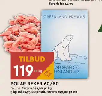 Coop Mega Polar reker 60/80 tilbud