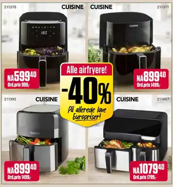 Europris Alle airfryere! tilbud