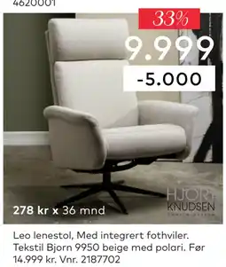 Skeidar Leo lenestol tilbud