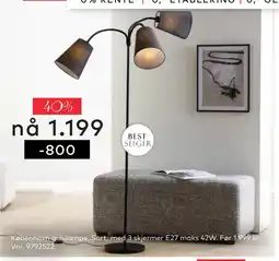 Skeidar København gulvlampe tilbud