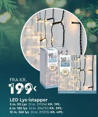 Mekk Led lys-istapper tilbud