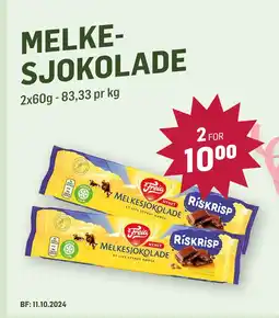 Holdbart MELKESJOKOLADE tilbud