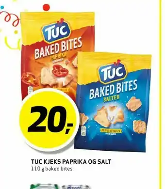 Bunnpris Tuc Kjeks Paprika Og Salt tilbud