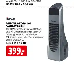 jem & fix VENTILATOR- OG VARMETÅRN tilbud