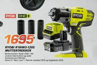 Coop Byggmix Ryobi r18iw3-120s muttertrekker tilbud
