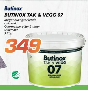 Coop Byggmix Butinox tak & vegg 07 tilbud