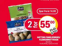 Coop Extra Hatting familiebriks/ flerkornstykker tilbud