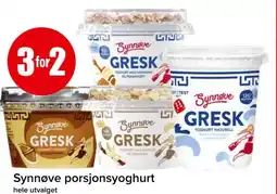 Spar Synnove porsjonsyoghurt tilbud
