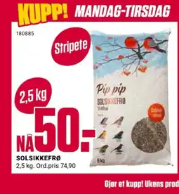 Europris Solsikkefro tilbud