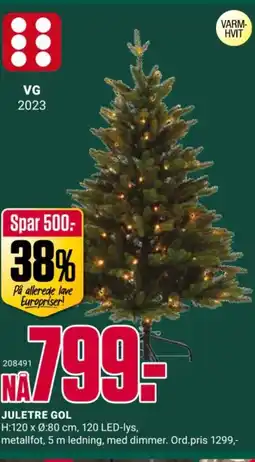 Europris JULETRE GOL tilbud