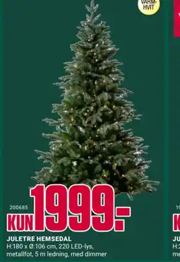 Europris Juletre hemsedal tilbud