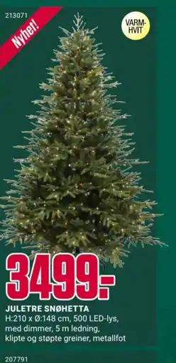 Europris Juletre snøhetta tilbud