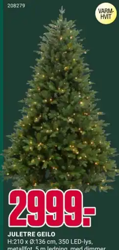 Europris Juletre geilo tilbud