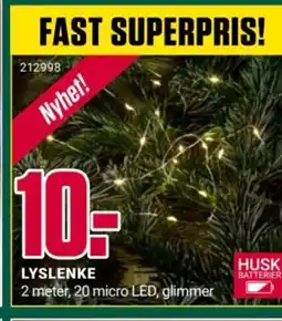 Europris Lyslenke tilbud