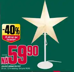 Europris Julestjerne på fot tilbud