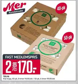 Europris Telys tilbud