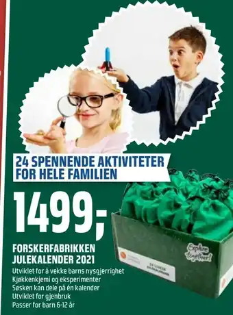 Forskerfabrikken julekalender 2021