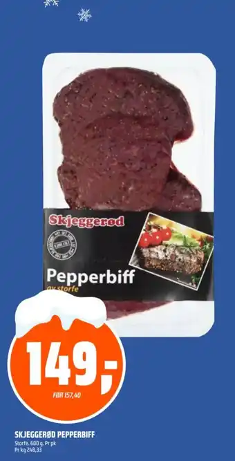 Coop Obs Skjeggerød pepperbiff tilbud
