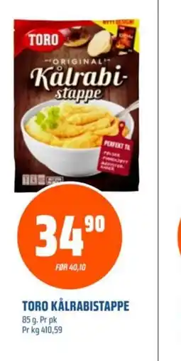Coop Obs Toro kålrabistappe tilbud