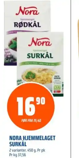 Coop Obs Nora hjemmelaget surkal tilbud