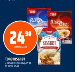 Coop Obs Toro risgrøt tilbud