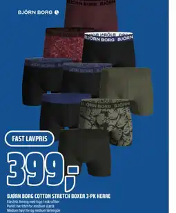 Coop Obs Bjørn borg cotton stretch boxer 3-pk herre tilbud