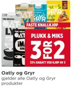 Meny Oatly og Gryr tilbud