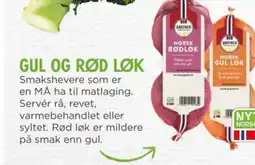 Meny Gul og rød løk tilbud