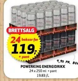 Bunnpris Powerking energidrikk tilbud