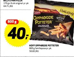 Bunnpris Hoff opphøgde potteter tilbud