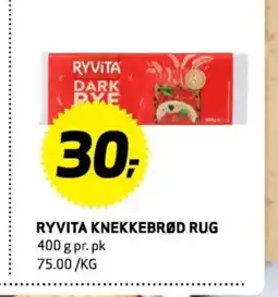 Bunnpris Ryvita knekkebrød rug tilbud