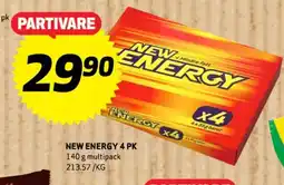 Bunnpris New energy 4 pk tilbud