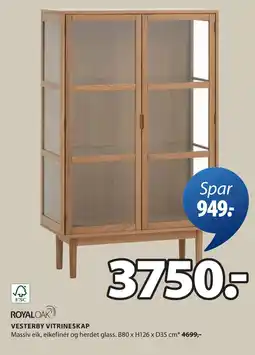 JYSK VESTERBY VITRINESKAP tilbud