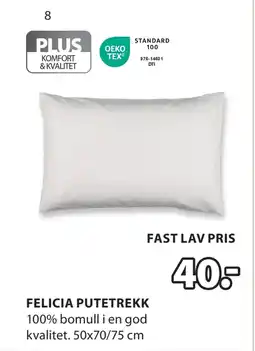 JYSK FELICIA PUTETREKK tilbud