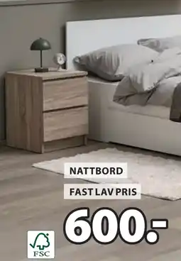 JYSK NATTBORD tilbud