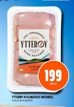 Coop Obs YTTERØY KYLLINGFILET NATURELL tilbud