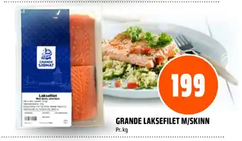 Coop Obs GRANDE LAKSEFILET M/SKINN tilbud