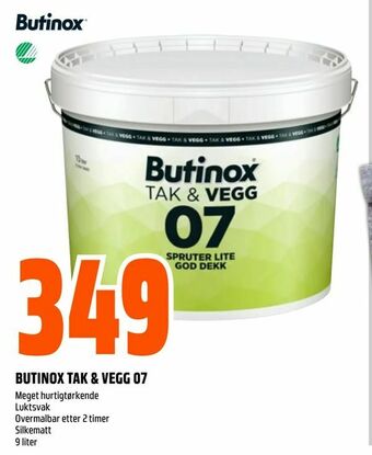 Obs Bygg Butinox tak & vegg 07 tilbud