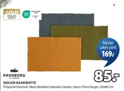 JYSK NOLVIK BADEMATTE tilbud