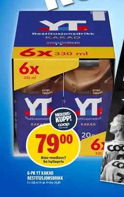 Coop Obs 6-PK YT KAKAO RESTITUSJONSDRIKK tilbud