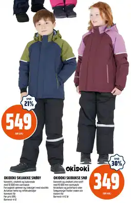 Coop Obs OKIDOKI SKIBUKSE SNØ tilbud