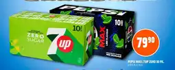 Coop Obs PEPSI MAX /7UP ZERO 10 PK tilbud