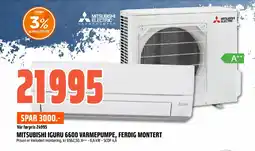 Coop Obs MITSUBISHI IGURU 6600 VARMEPUMPE, FERDIG MONTERT tilbud