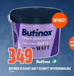 Coop Obs BUTINOX ELEGANT MATT 05/MATT INTERIØRMALING tilbud