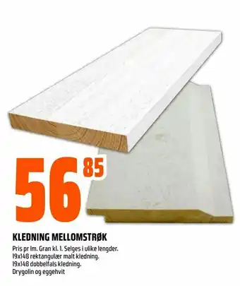 Obs Bygg Kledning mellomstrøk tilbud